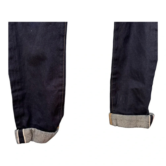 COMBATANT GENTLEMEN 100% Cotton Selvedge Button Fly Slim Straight Jeans. 31 - Picture 7 of 14